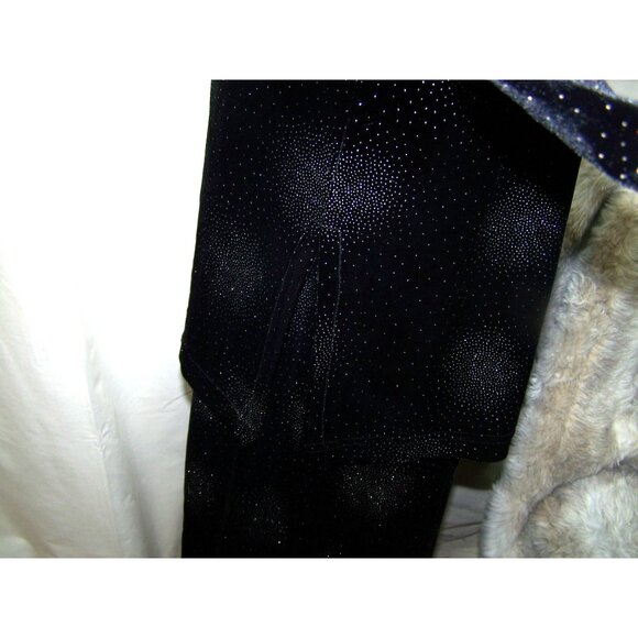 Di Marco Dress Top Maxi Skirt Black Velvet Sparkle Holiday Part M/L - Picture 6 of 12
